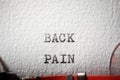 Back pain text