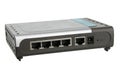 Back panel of network router. Royalty Free Stock Photo