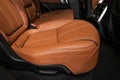 Back passenger seats in modern car. Royalty Free Stock Photo