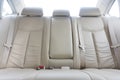 Back passenger seats in modern luxury car Royalty Free Stock Photo