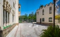 Museum Casa Alegre de Sagrera showing interior patio with garden and building facade