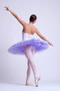Back picture of a ballerina Royalty Free Stock Photo
