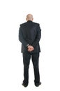 Back Portrait of businessman in suit