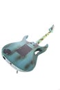 Back of roadworn modern electric guitar Royalty Free Stock Photo