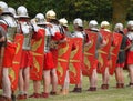 Roman soldiers re-enactment group in England