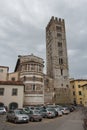 The back of San Frediano church. Lucca. Italy.