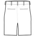 Back Shorts vector