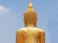Back side the big buddha Royalty Free Stock Photo