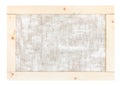 Back side of canvas stretched over wooden frame