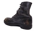 Isolated Used Army Boot - Diagonal Heel Royalty Free Stock Photo