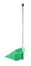 Back side green plastic dustpan Royalty Free Stock Photo