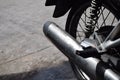 Local Motorcycle exhaust on Road