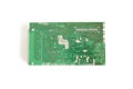 Back side of main Electronic circuit green board isolated in clipping path. Royalty Free Stock Photo