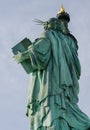 Back and side of the Statue of Liberty Royalty Free Stock Photo