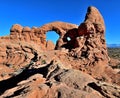 Back of Turret Arch, Arches National Park, Utah Royalty Free Stock Photo