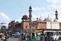 Back side view of Moti Masjid and road in city, Pearl Mosque Built by Sikander Begum in the year 1860,