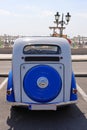 Back side view, vintage car, Peugeot 201 m4 porters 1936