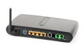 Back side of a wireless router Royalty Free Stock Photo