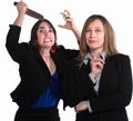 Back Stabbing Businesswomen Royalty Free Stock Photo