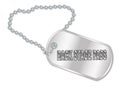 Back Stage Pass Dog Tag Royalty Free Stock Photo