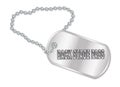 Back Stage Pass Dog Tag Royalty Free Stock Photo