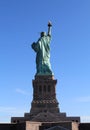 The back of the Statue of Liberty in NYC Royalty Free Stock Photo
