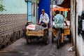 Back-street daily life at Xom Chieu Market, Saigon, South of Vietnam Royalty Free Stock Photo