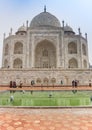 Back of the Taj Mahal monument in Agra Royalty Free Stock Photo