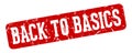 back to basics rectangular sign. back to basics stamp