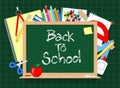 Back to schoo blackboard Royalty Free Stock Photo