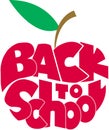 Back to school apple vector available