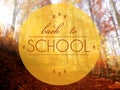 Back to school Autumn conceptual creative illustration