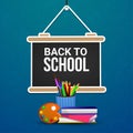 Back to school background with creative elementry of school Royalty Free Stock Photo