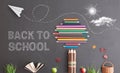 Back to school background Royalty Free Stock Photo