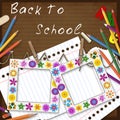 back to school background Royalty Free Stock Photo