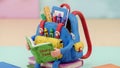 Back to School Backpack Reading Story Time, Education Concept Royalty Free Stock Photo