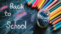Back to school banner Royalty Free Stock Photo