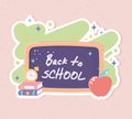 back to school blackboard Royalty Free Stock Photo