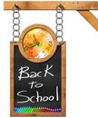 Back to School - Blackboard with Chain