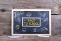 BACK TO SCHOOL on blackboard. Knowledge Education Academics Stud