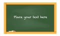 Back to school blank chalkboard vector