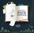 Back to School book Royalty Free Stock Photo