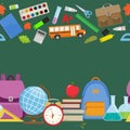 Back to school borders Royalty Free Stock Photo