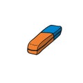 Eraser rubber clipart vector illustration