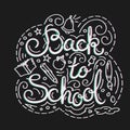 Back to school card. Vector illustration Royalty Free Stock Photo