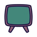 Back to school chalkboard class equipment icon