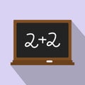 Back to school chalkboard icon