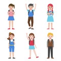 Back to school, Children avatar icon set