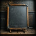 Back to school classic Vintage blackboard or school slate concept Royalty Free Stock Photo