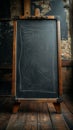 Back to school classic Vintage blackboard or school slate concept Royalty Free Stock Photo